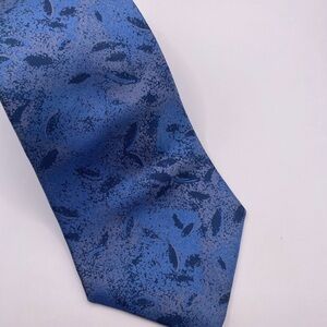 Fendi Blue Textured Silk Tie